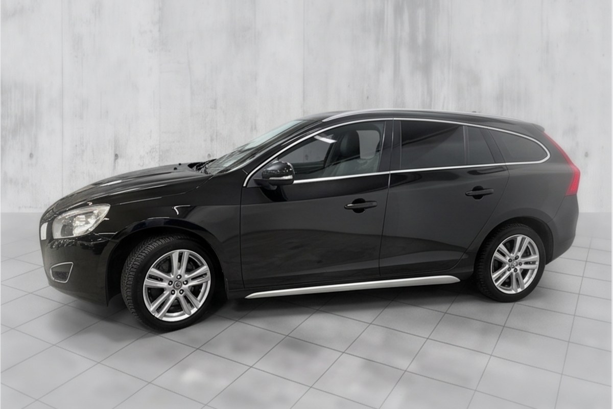 Our black Volvo V60 estate